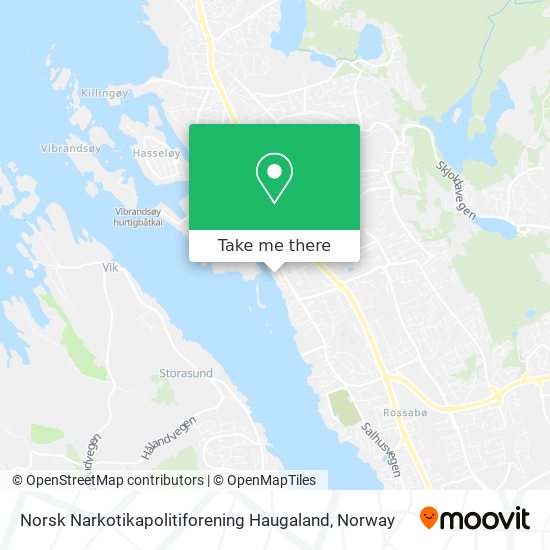 Norsk Narkotikapolitiforening Haugaland map