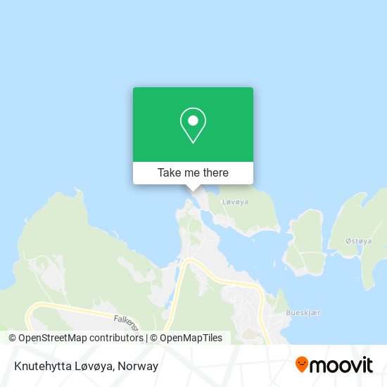 Knutehytta Løvøya map