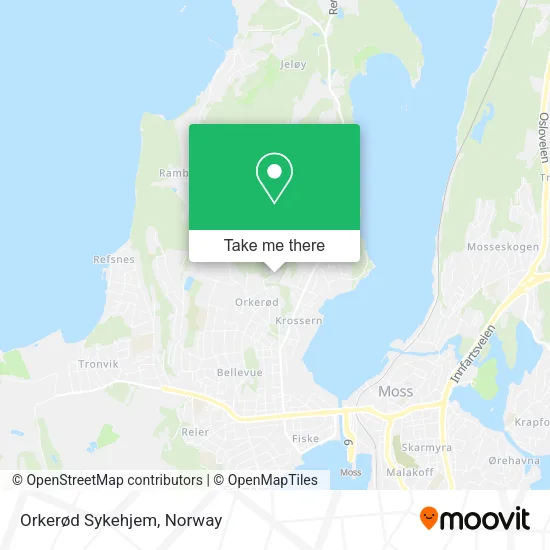 Orkerød Sykehjem map