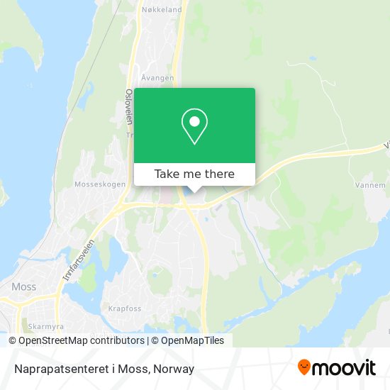 Naprapatsenteret i Moss map