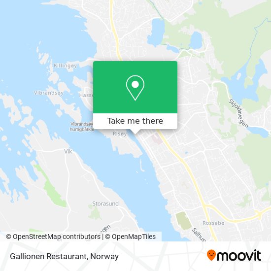Gallionen Restaurant map