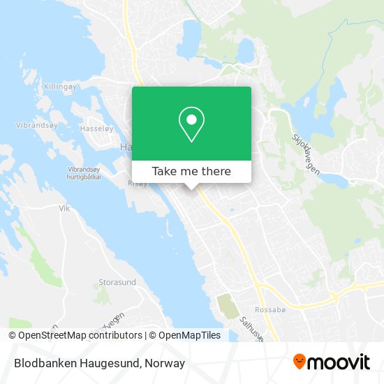 Blodbanken Haugesund map