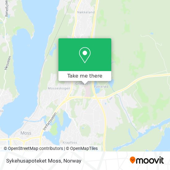 Sykehusapoteket Moss map