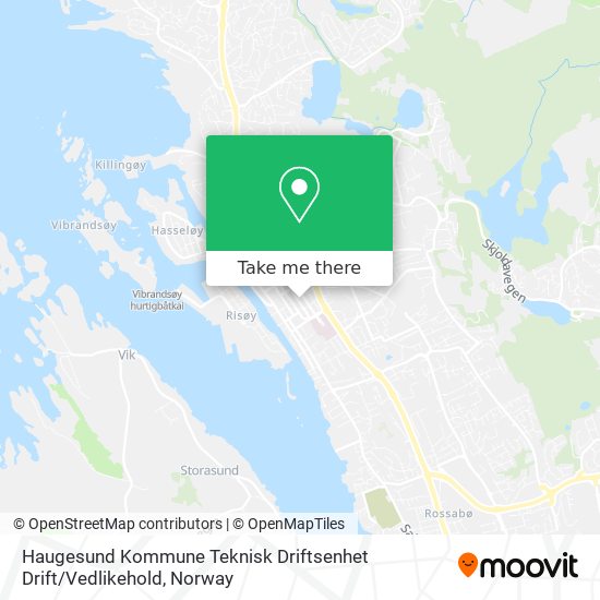 Haugesund Kommune Teknisk Driftsenhet Drift / Vedlikehold map