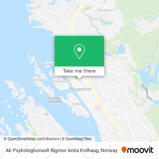 Ak Psykologkonsult Rigmor Anita Kvilhaug map