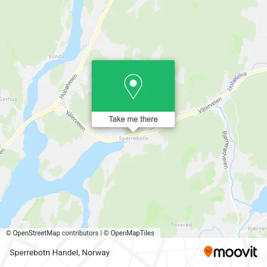 Sperrebotn Handel map
