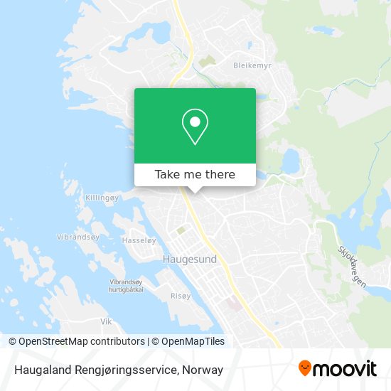 Haugaland Rengjøringsservice map