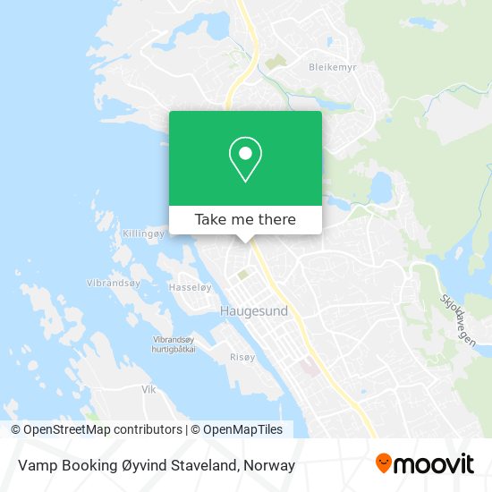 Vamp Booking Øyvind Staveland map