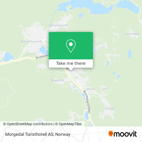 Morgedal Turisthotell AS map