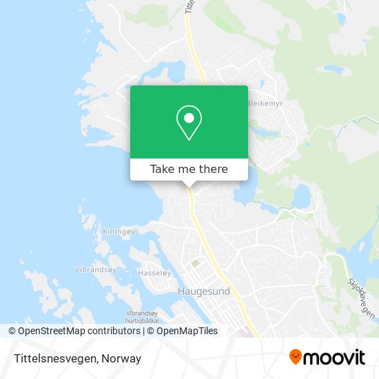 Tittelsnesvegen map