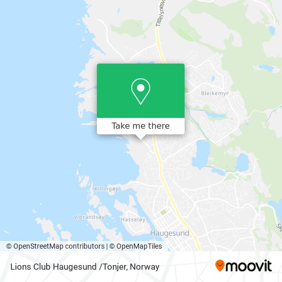 Lions Club Haugesund /Tonjer map