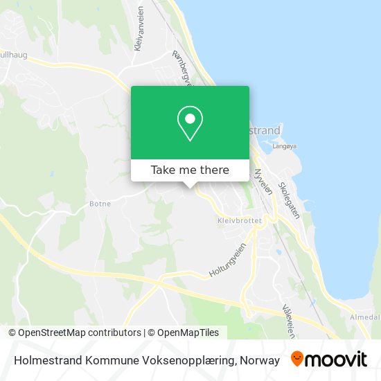 Holmestrand Kommune Voksenopplæring map