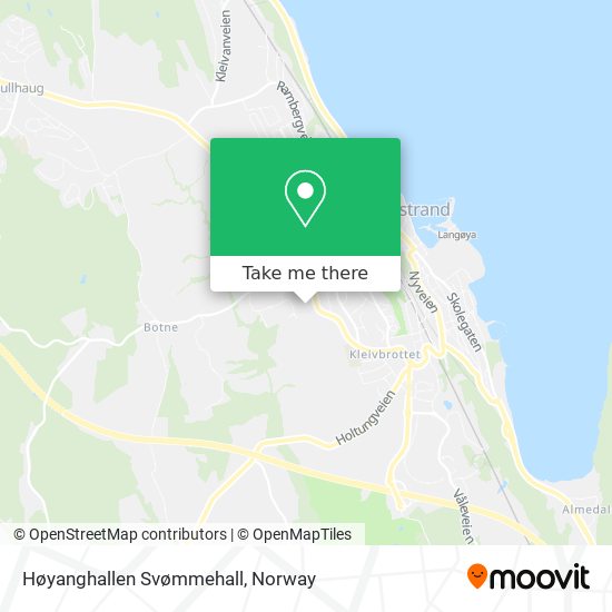 Høyanghallen Svømmehall map