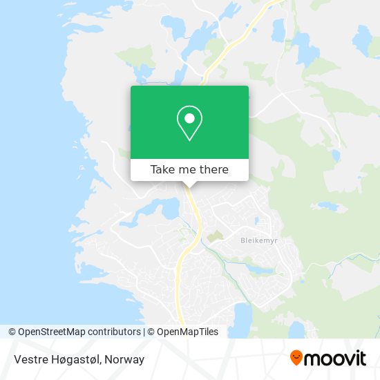 Vestre Høgastøl map