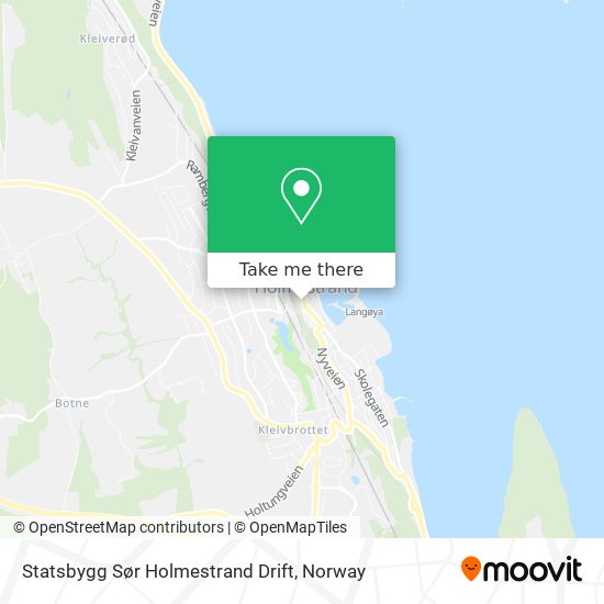 Statsbygg Sør Holmestrand Drift map
