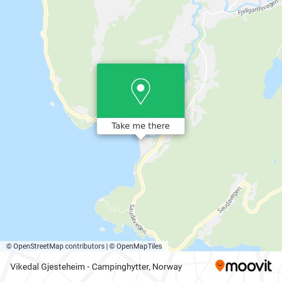 Vikedal Gjesteheim - Campinghytter map