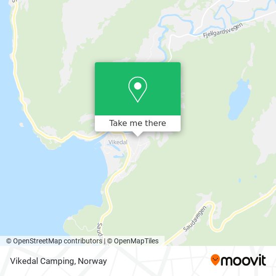 Vikedal Camping map