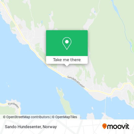Sando Hundesenter map