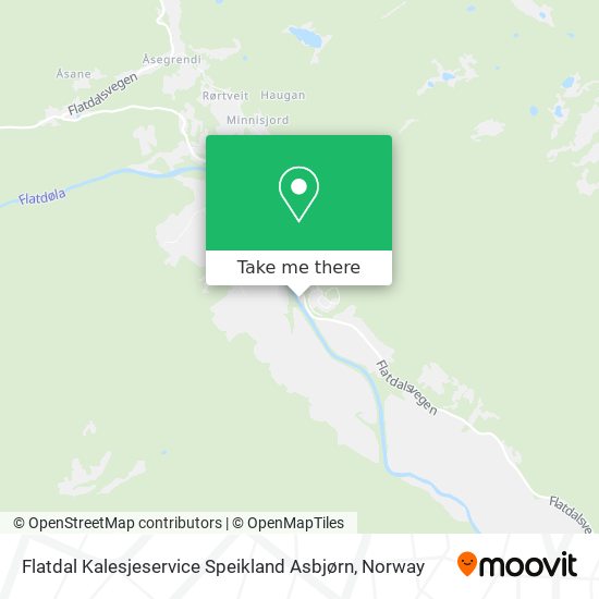 Flatdal Kalesjeservice Speikland Asbjørn map