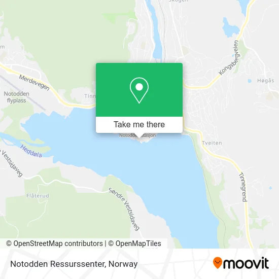 Notodden Ressurssenter map