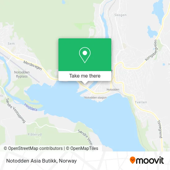 Notodden Asia Butikk map