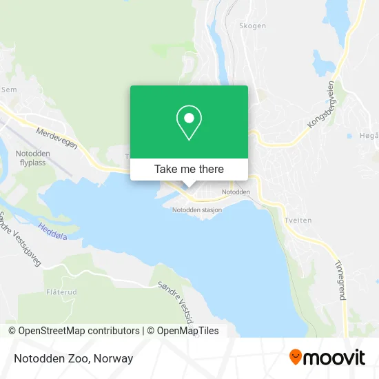 Notodden Zoo map
