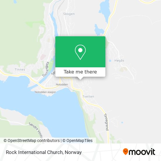 Rock International Church map