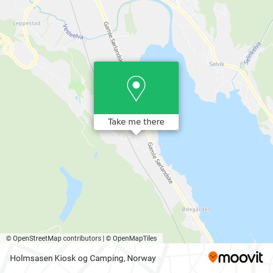 Holmsasen Kiosk og Camping map