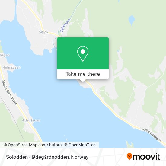 Solodden - Ødegårdsodden map