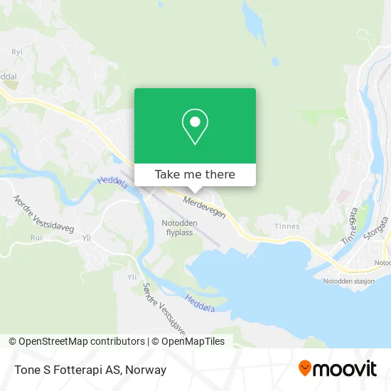 Tone S Fotterapi AS map