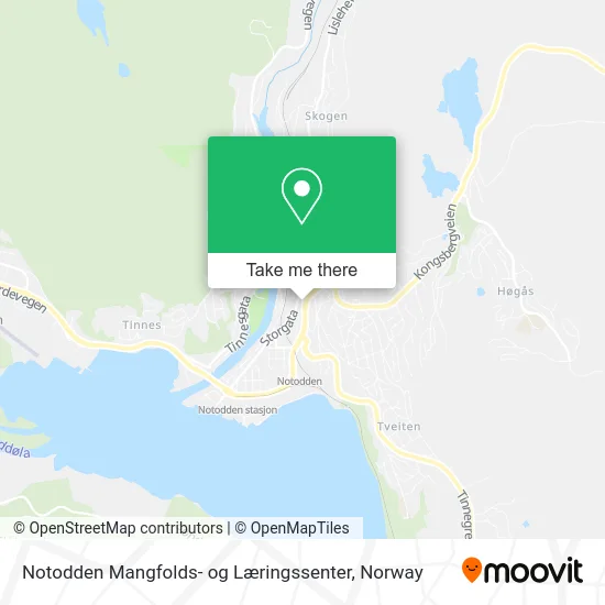 Notodden Mangfolds- og Læringssenter map