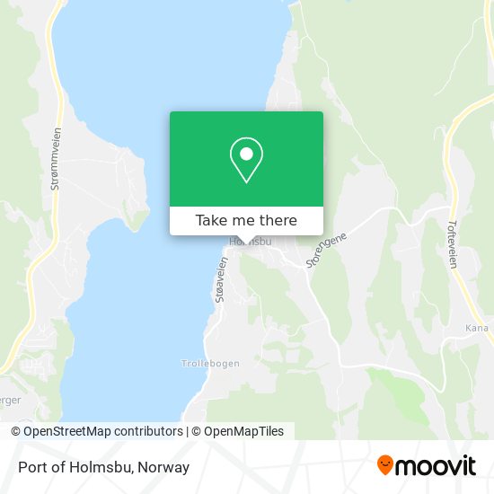 Port of Holmsbu map