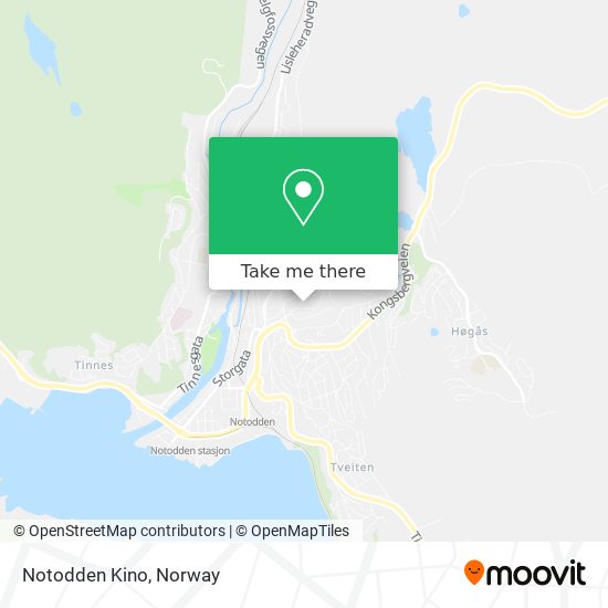 Notodden Kino map