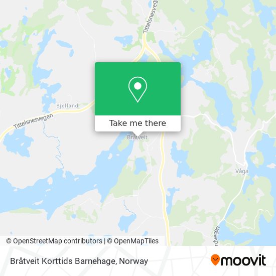 Bråtveit Korttids Barnehage map