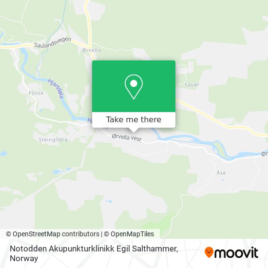 Notodden Akupunkturklinikk Egil Salthammer map