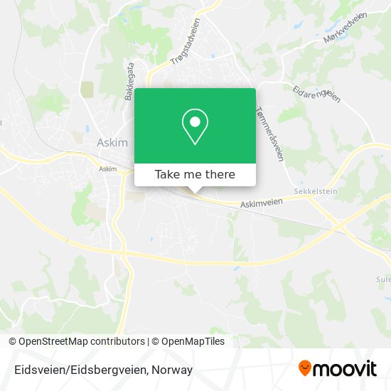 Eidsveien/Eidsbergveien map