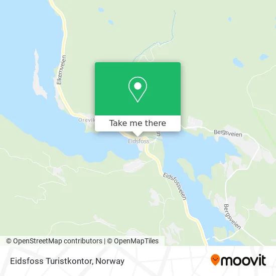 Eidsfoss Turistkontor map
