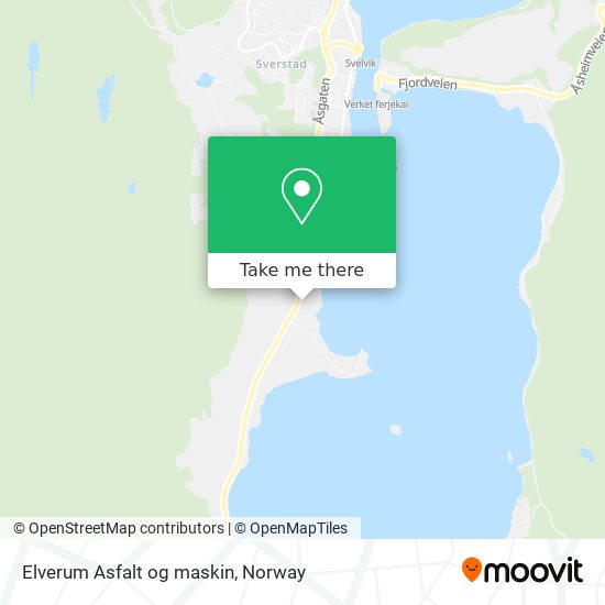 Elverum Asfalt og maskin map