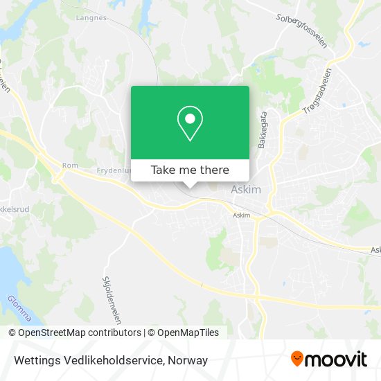 Wettings Vedlikeholdservice map