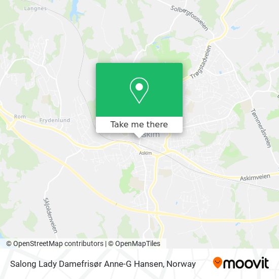 Salong Lady Damefrisør Anne-G Hansen map