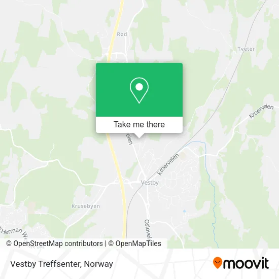Vestby Treffsenter map