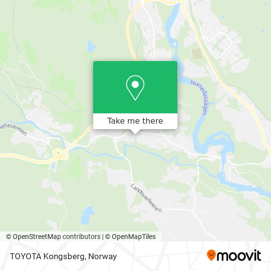 TOYOTA Kongsberg map