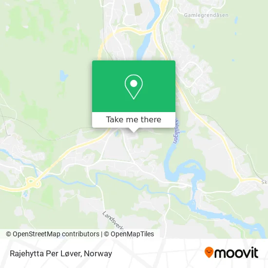 Rajehytta Per Løver map