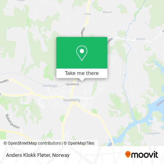 Anders Klokk Fløter map