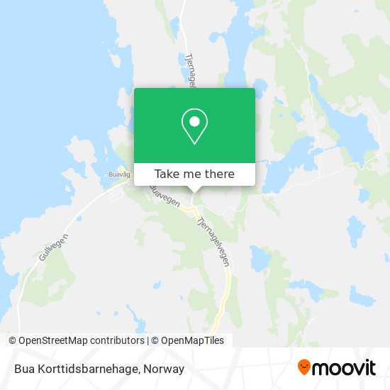 Bua Korttidsbarnehage map