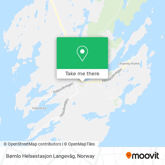 Bømlo Helsestasjon Langevåg map