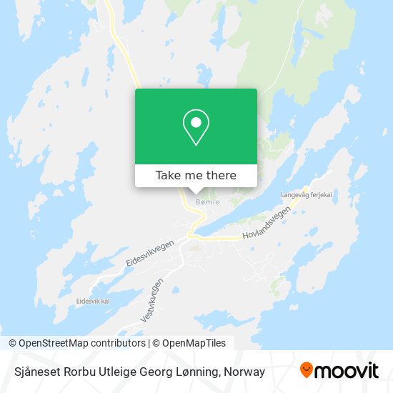 Sjåneset Rorbu Utleige Georg Lønning map