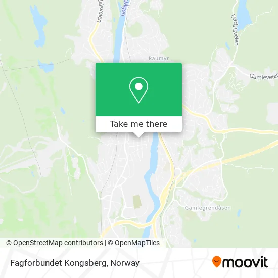 Fagforbundet Kongsberg map