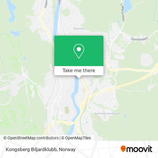 Kongsberg Biljardklubb map