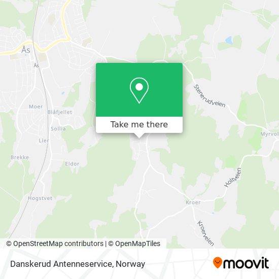 Danskerud Antenneservice map